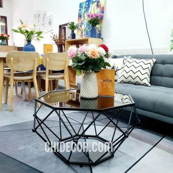 BÀN TRÀ KIM CƯƠNG MẶT KÍNH