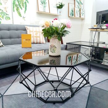 BÀN TRÀ KIM CƯƠNG MẶT KÍNH