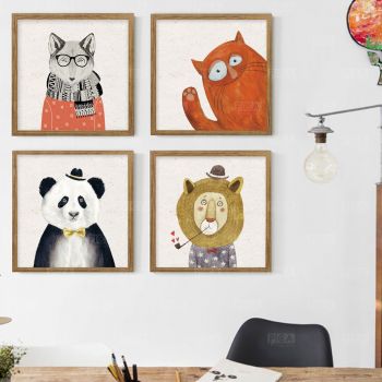 Tranh Canvas Tranh bộ 3 - Ngộ nghĩnh