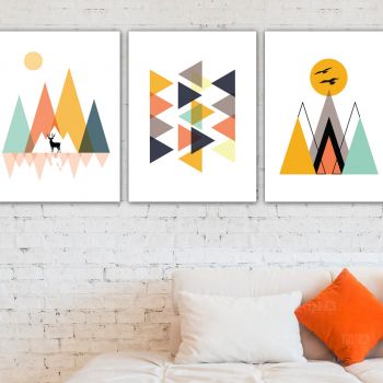 Tranh Canvas Tranh bộ 3 - Ngộ nghĩnh