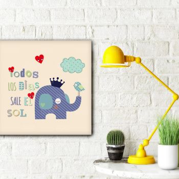 Tranh Canvas Đơn - Bé con khám phá