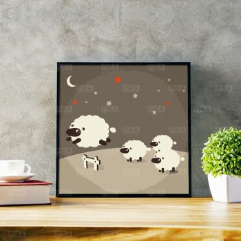 Tranh Canvas Đơn - Bé con khám phá