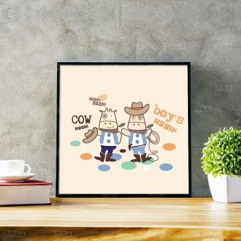 Tranh Canvas Đơn - Bé con khám phá