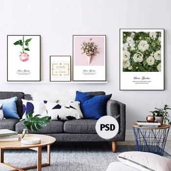 Tranh Canvas Tranh bộ 4 - Bản Hòa Ca