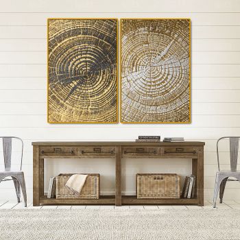 Tranh Canvas Bộ 2 tranh - Cây cỏ mùa xuân