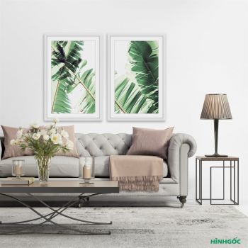 Tranh Canvas Bộ 2 tranh - Cây cỏ mùa xuân