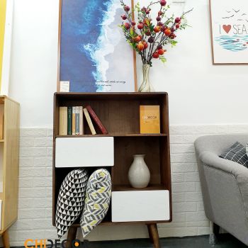 Giá sách/ Tủ trang trí Rio - Nâu